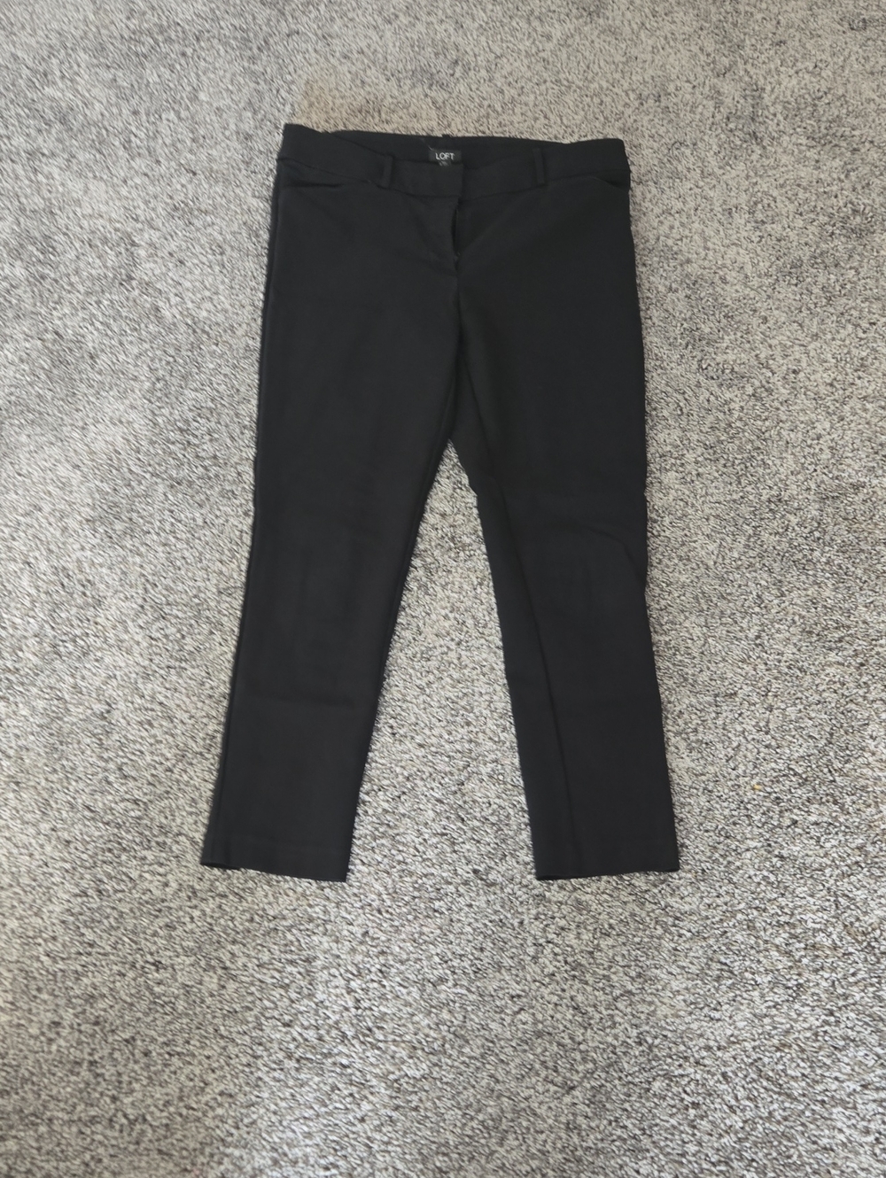 LOFT Black Cropped Slim Jeans